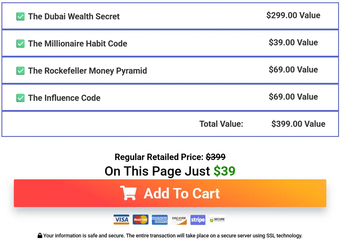 Dubai Wealth Secret-Add-to-Cart